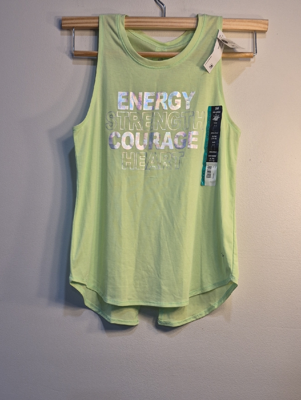 🌟4 For $15 🌟 Dri.More Neon Green Athletic Works Tank